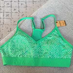PINK Victoria's Secret Vibrant Green Sports Bra